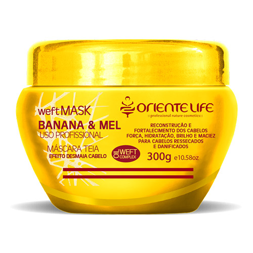 Oriente Life Weft Banana e Mel Hair Mask, 300 g (10.14 oz)