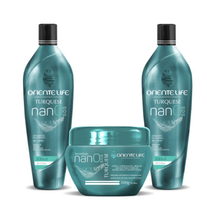 Kit Oriente Life NanO SOS – Shampoo + Mask + Leave-In – Through an asset  developed by the Oriente Life team, OL CURE, the products strengthen and  recycle yarn by yarn ensuring